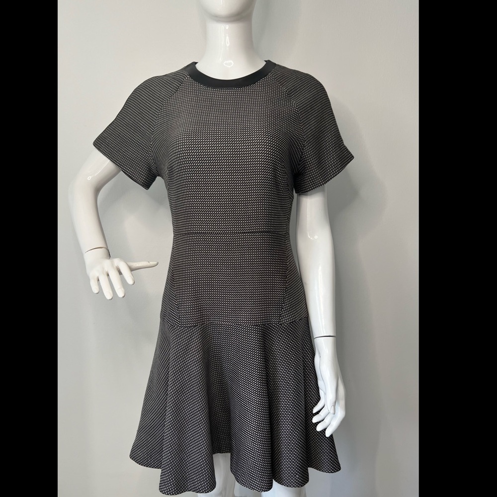 Rag & Bone Watson Flared Micro Houndstooth Dress - image 3